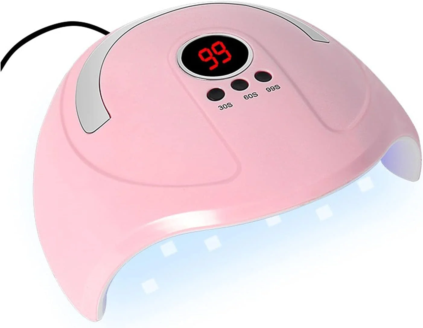 دستگاه خشک کن لاک ناخن LED 54 وات مناسب برای خشک کردن انواع لاک ژل با حسگر حرکتی، ابزار سالن مانیکور و پدیکور