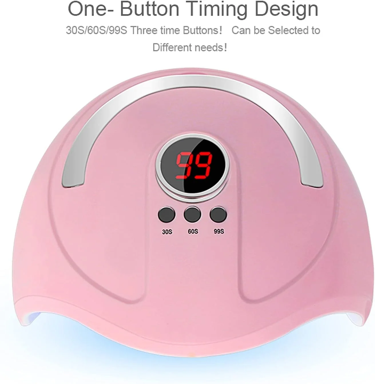 دستگاه خشک کن لاک ناخن LED 54 وات مناسب برای خشک کردن انواع لاک ژل با حسگر حرکتی، ابزار سالن مانیکور و پدیکور