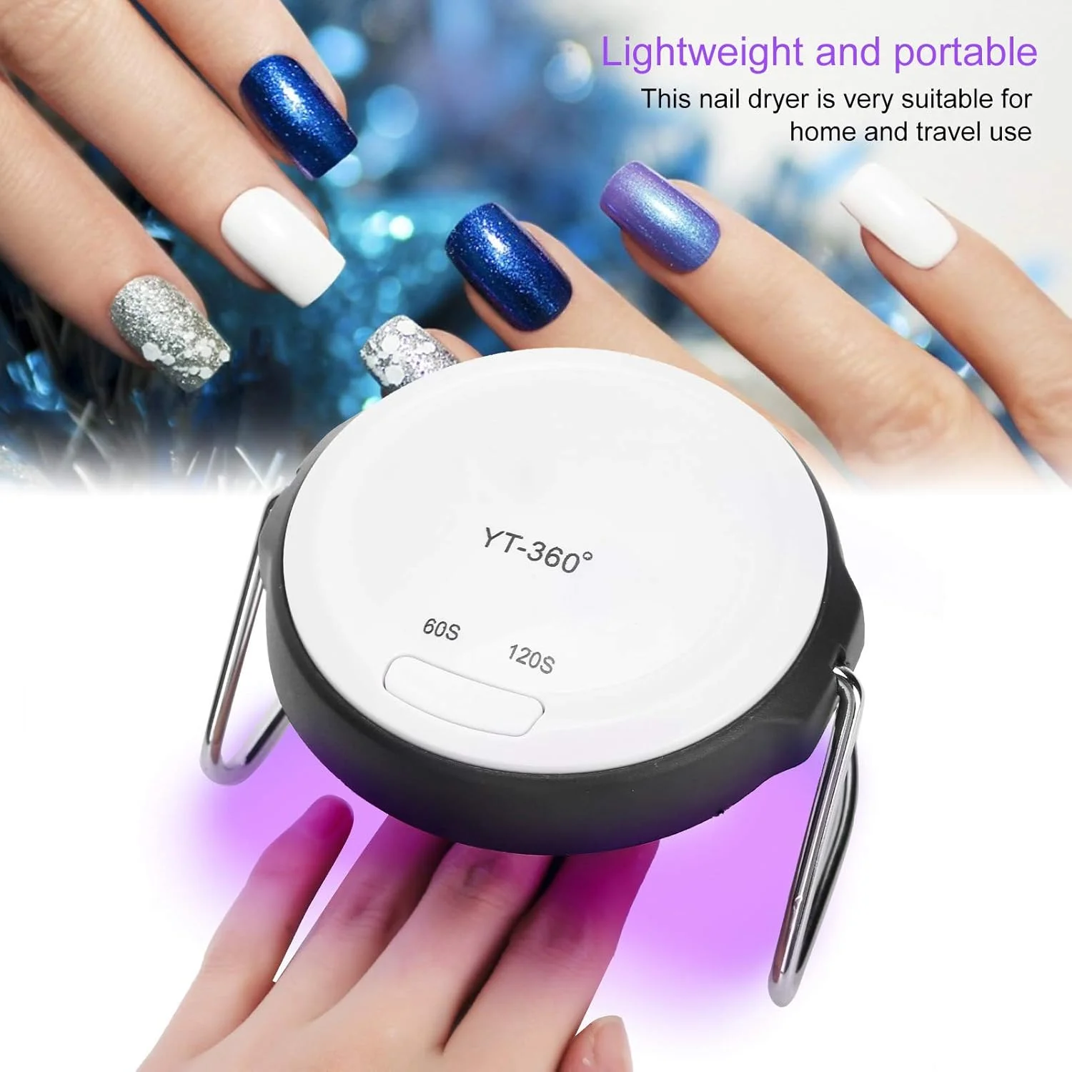 دستگاه خشک کن لاک ناخن LED UV با توان 18 وات، مناسب برای استفاده در سالن و منزل، ابزار مانیکور و طراحی ناخن دستگاه خشک کن لاک ناخن LED UV با توان 18 وات، مناسب برای استفاده در سالن و منزل، ابزار مانیکور و طراحی ناخن