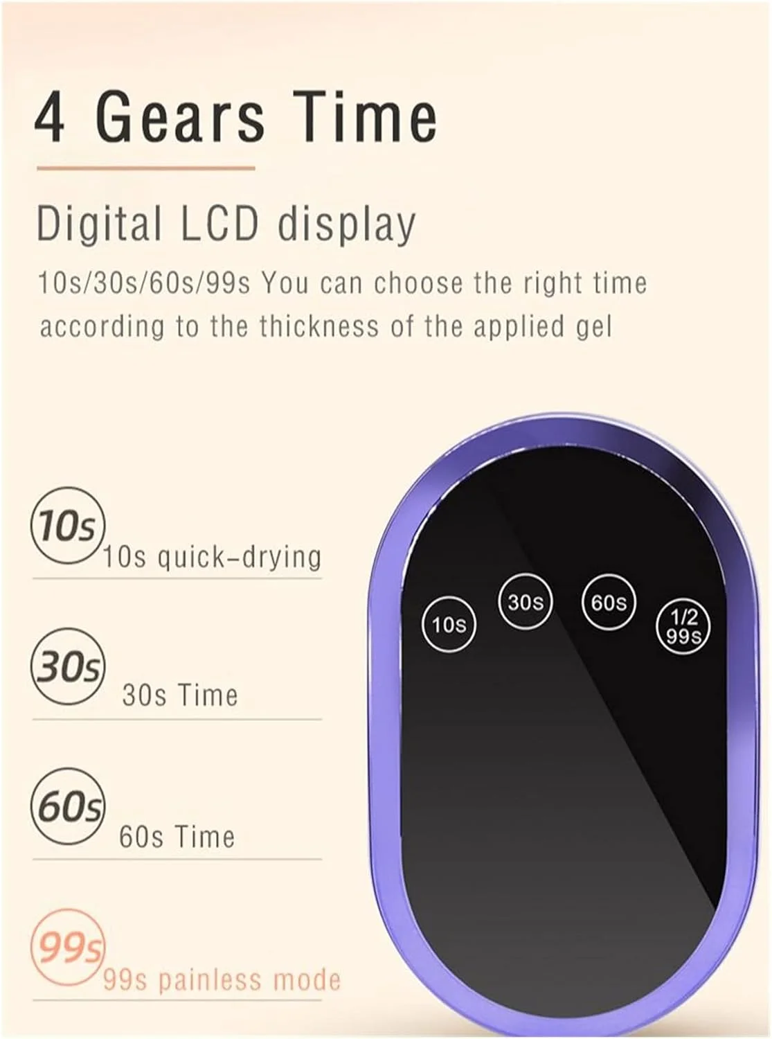 دستگاه خشک کن لاک ناخن LED مدل 72W SUNY8 با 36 عدد لامپ LED و سه رنگ انتخابی، مناسب برای لاک ژل، دارای سنسور اتوماتیک با تایمرهای 10، 30، 60 و 99 ثانیه، ابزار مانیکور و پدیکور (رنگ: طلایی) دستگاه خشک کن لاک ناخن LED مدل 72W SUNY8 با 36 عدد لامپ LED و سه رنگ انتخابی، مناسب برای لاک ژل، دارای سنسور اتوماتیک با تایمرهای 10، 30، 60 و 99 ثانیه، ابزار مانیکور و پدیکور (رنگ: طلایی)