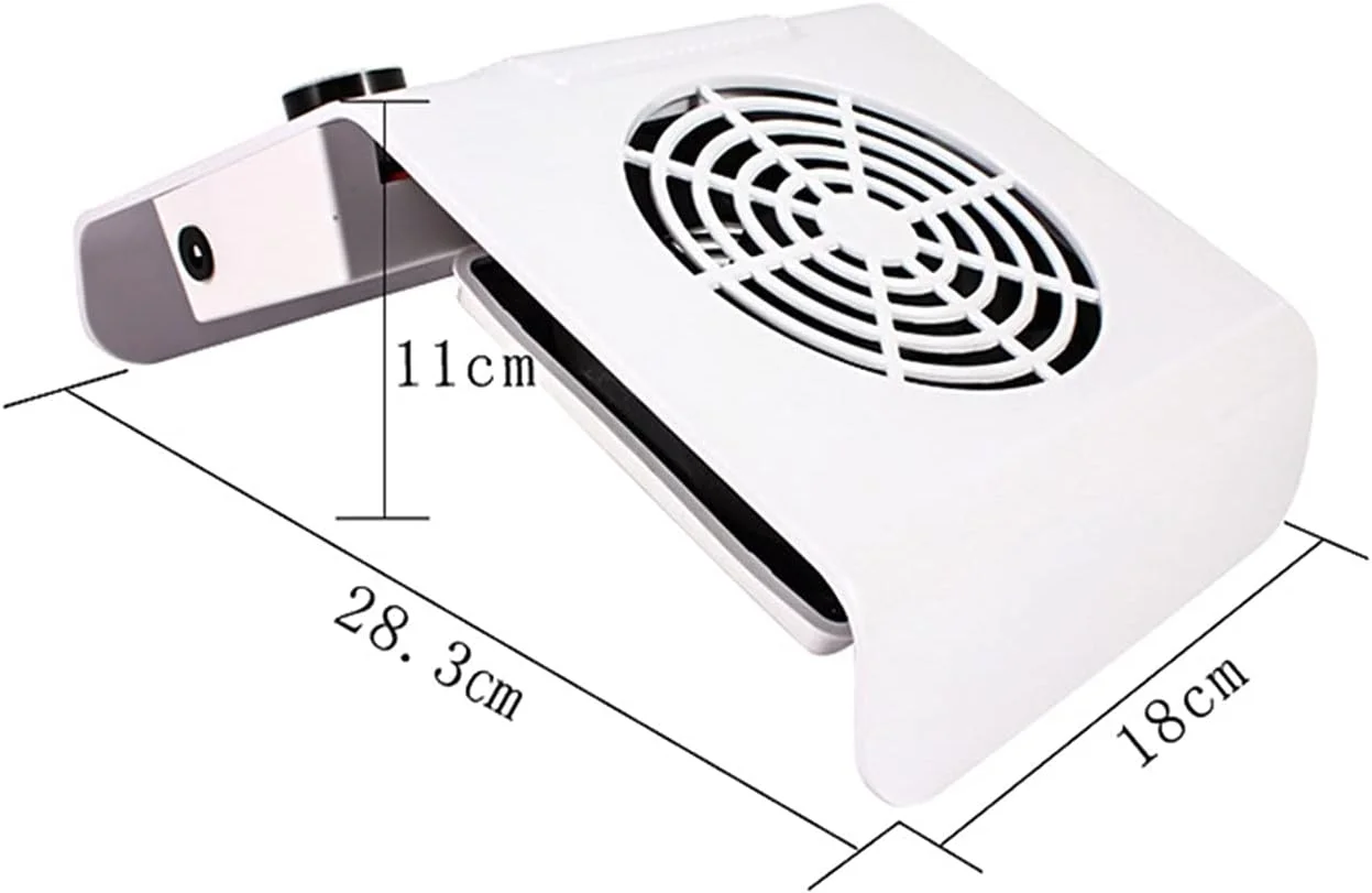 دستگاه جمع کننده گرد و غبار ناخن 80 وات، ابزار طراحی ناخن رومیزی با سرعت قابل تنظیم (اندازه: استرالیا)