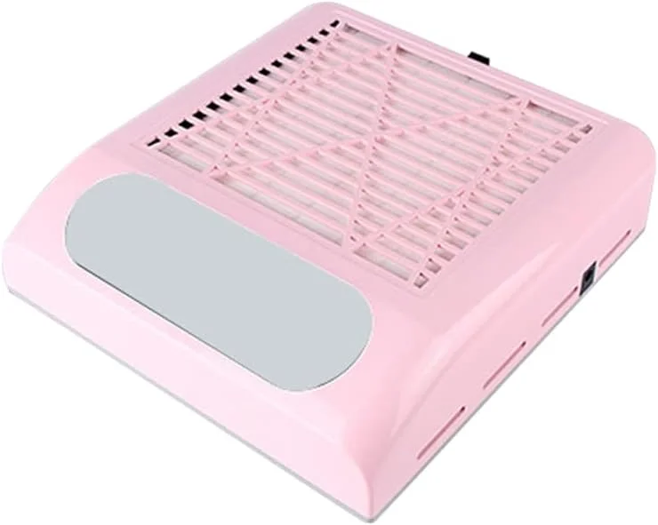 دستگاه مکنده ناخن حرفه ای - 2 سطح سرعت قابل تنظیم - مکنده رومیزی قدرتمند برای مانیکور در سالن یا منزل