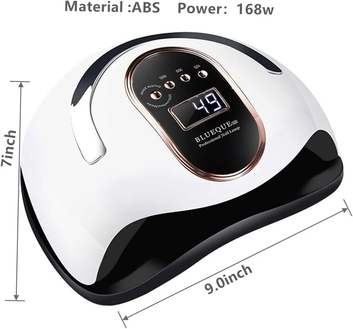دستگاه خشک کن لاک ناخن 168 وات با منابع نور دوگانه LED و UV و تنظیمات 4 زمانه دستگاه خشک کن لاک ناخن 168 وات با منابع نور دوگانه LED و UV و تنظیمات 4 زمانه
