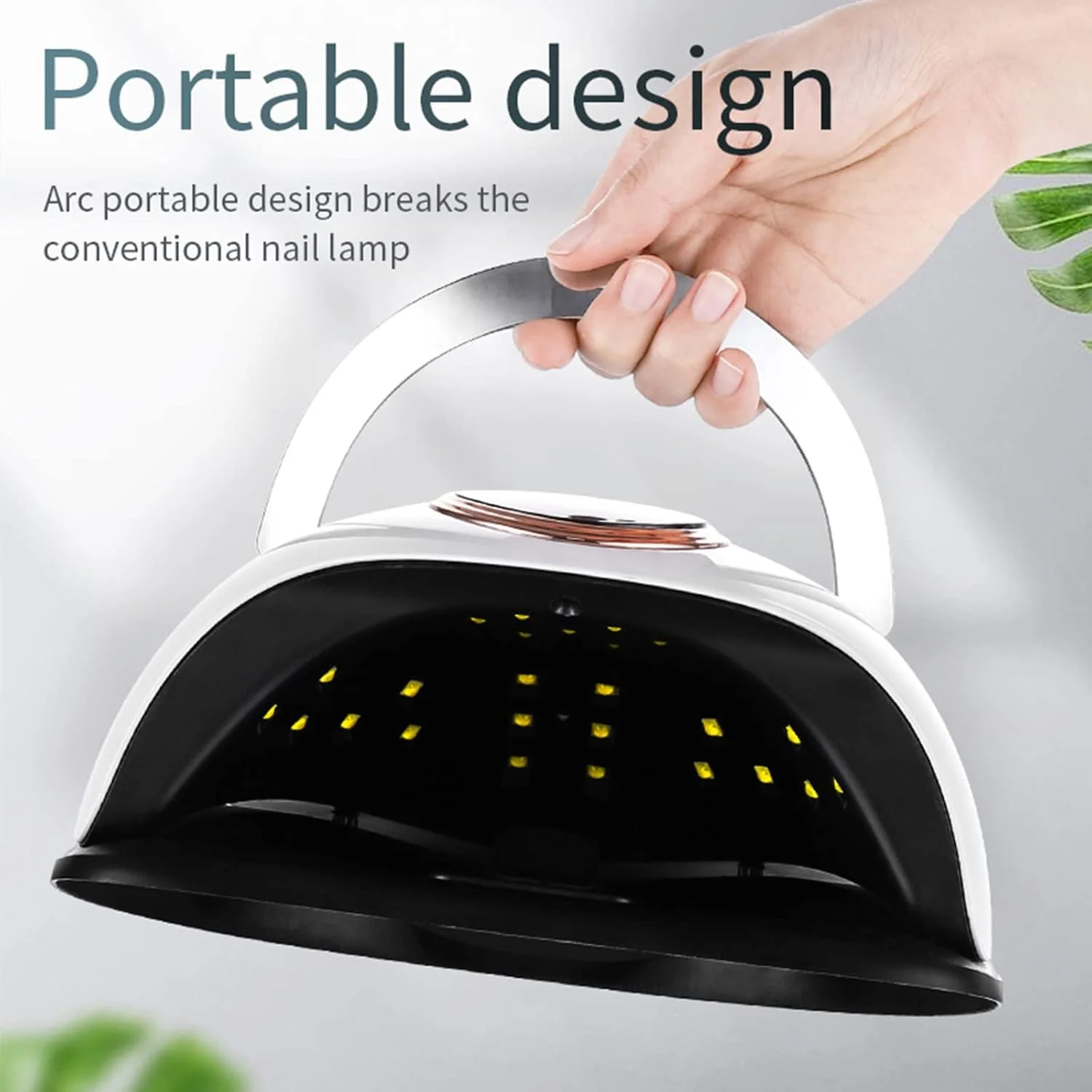 دستگاه خشک کن لاک ناخن UV LED 168 وات، چراغ هوشمند ناخن، 36 لامپ با قابلیت خشک کردن سریع، 4 تایمر با حسگر خودکار، دسته قابل حمل و فضای بزرگ، مناسب برای انگشتان دست و پا دستگاه خشک کن لاک ناخن UV LED 168 وات، چراغ هوشمند ناخن، 36 لامپ با قابلیت خشک کردن سریع، 4 تایمر با حسگر خودکار، دسته قابل حمل و فضای بزرگ، مناسب برای انگشتان دست و پا