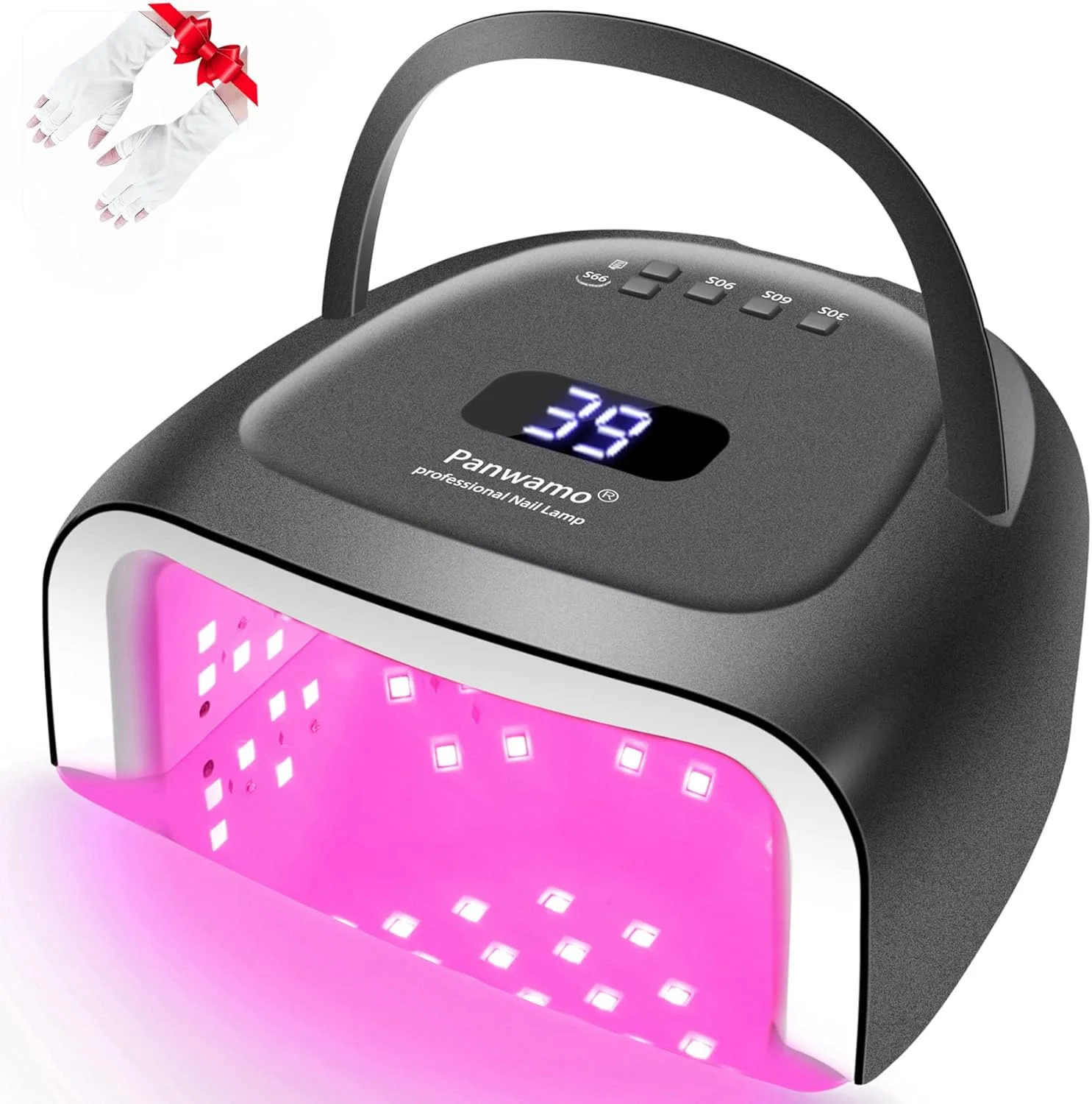 چراغ UV شارژی برای ناخن، لامپ LED ناخن 60 وات بی سیم با 42 مهره چراغ قرمز، سنسور اتوماتیک و خشک کن قابل حمل ناخن، ابزار حرفه ای مانیکور ناخن برای لاک ژل چراغ UV شارژی برای ناخن، لامپ LED ناخن 60 وات بی سیم با 42 مهره چراغ قرمز، سنسور اتوماتیک و خشک کن قابل حمل ناخن، ابزار حرفه ای مانیکور ناخن برای لاک ژل