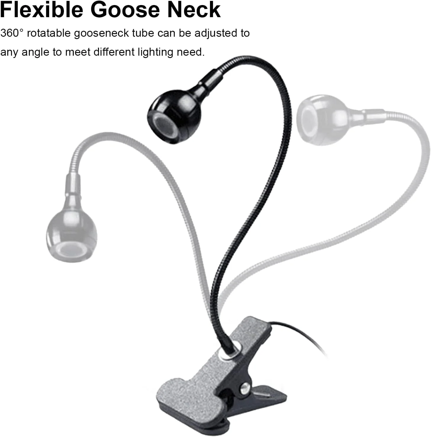 خشک کن ناخن با لامپ UV، هدیه روز مادر، لامپ کیورینگ چسب UV 3 وات، نور بنفش فرابنفش چسب، لامپ UV فرابنفش با گیره و سوئیچ ورودی USB (مشکی) (مشکی)