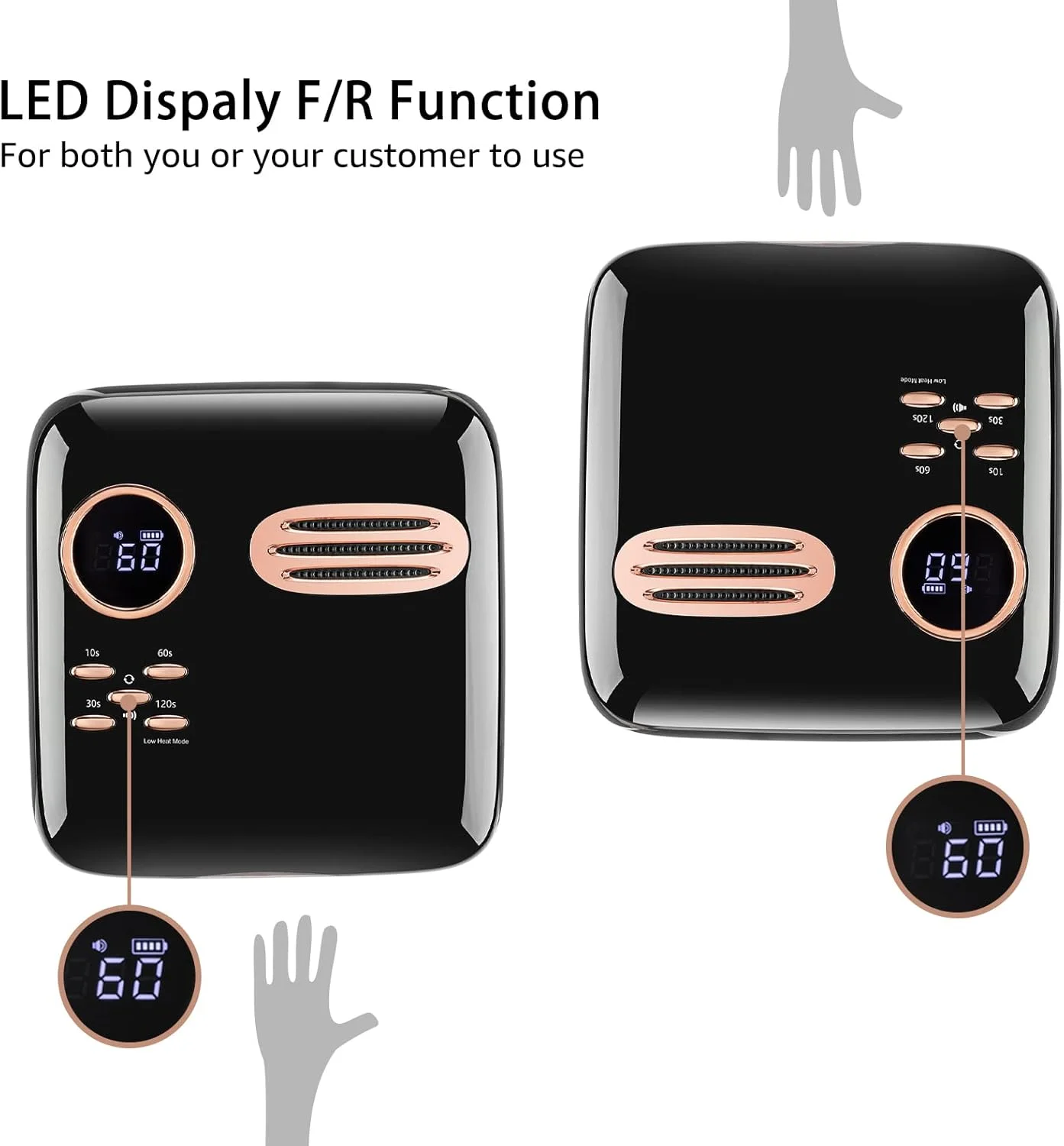 دستگاه خشک کن لاک ناخن ال ای دی UV بی سیم 72 وات، دستگاه خشک کن لاک ناخن قابل شارژ برای مانیکور و پدیکور، لامپ فر کننده سریع لاک ناخن با سنسور اتوماتیک 4 تنظیم تایمر دستگاه خشک کن لاک ناخن ال ای دی UV بی سیم 72 وات، دستگاه خشک کن لاک ناخن قابل شارژ برای مانیکور و پدیکور، لامپ فر کننده سریع لاک ناخن با سنسور اتوماتیک 4 تنظیم تایمر