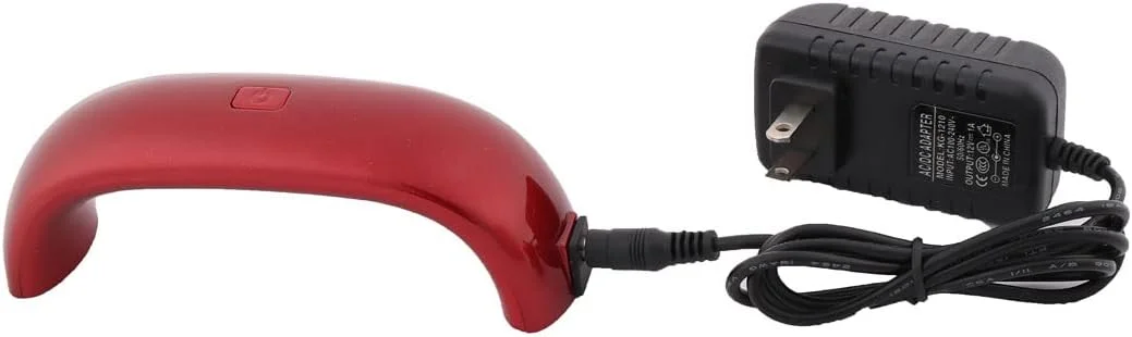 چراغ LED ناخن ۹ وات، خشک کن لاک ژل، دوشاخه آمریکایی، پلاستیکی، قرمز، با ولتاژ مناسب چراغ LED ناخن ۹ وات، خشک کن لاک ژل، دوشاخه آمریکایی، پلاستیکی، قرمز، با ولتاژ مناسب