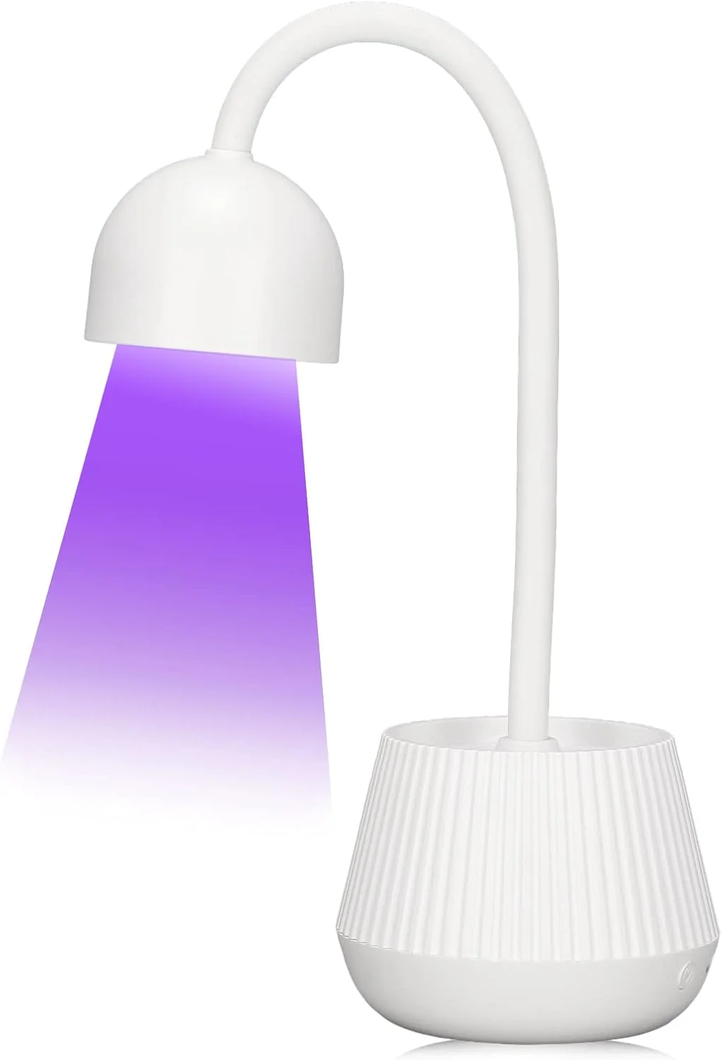 چراغ UV کوچک Yoidesu برای ناخن های ژلی، لامپ LED کوچک 24 واتی با گردن غازی چرخان 360 درجه و شارژ USB