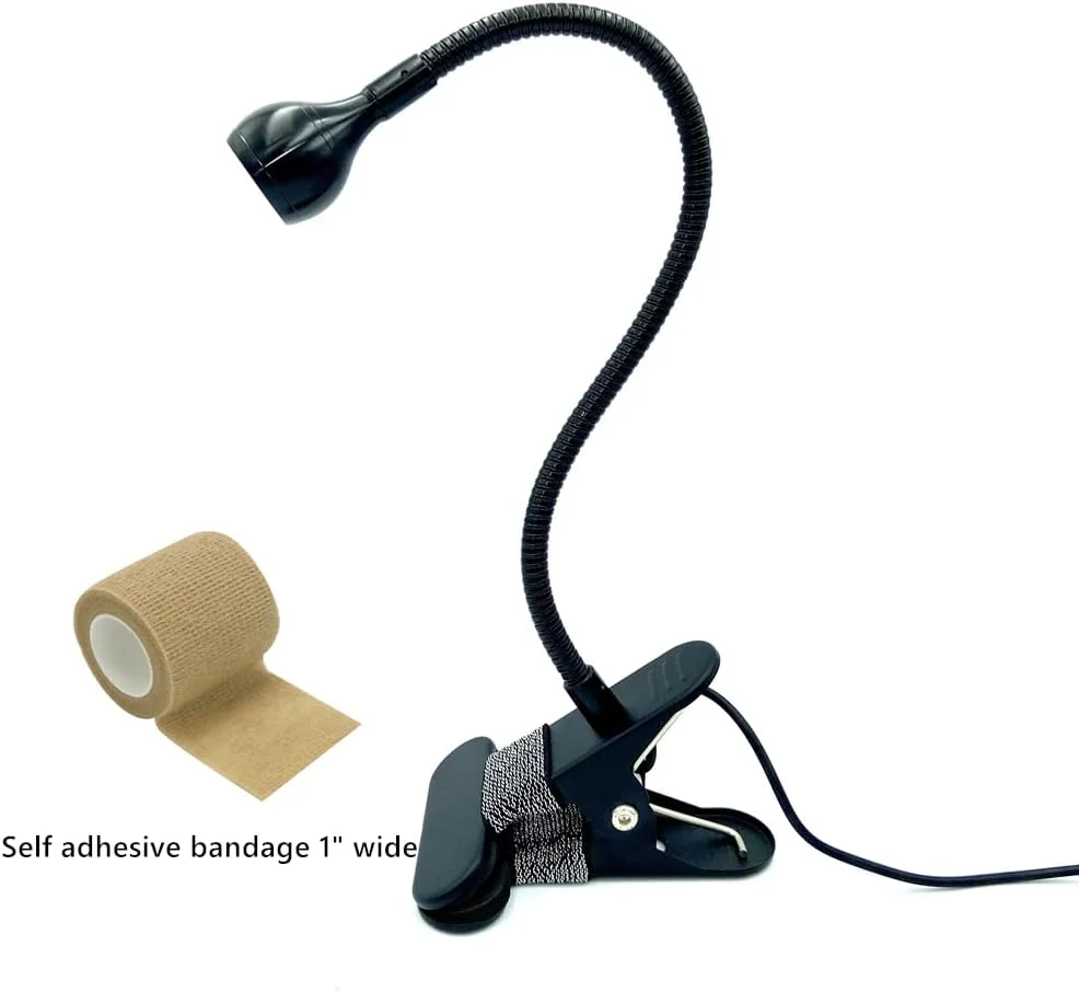 چراغ گردنغازی UV برای ناخنهای ژلی با آستین ناخن و گیره فولادی، لامپ UV برای خشک کردن رزین و لاک ژل ناخن ورودی USB 5V چراغ گردنغازی UV برای ناخنهای ژلی با آستین ناخن و گیره فولادی، لامپ UV برای خشک کردن رزین و لاک ژل ناخن ورودی USB 5V