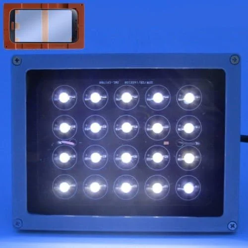 چراغ خشک کن چسب UV ال ای دی 20 وات با دسته برای تعمیر LCD