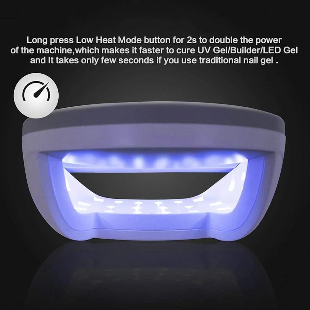 دستگاه خشک کن لاک ژل هوشمند UV LED با توان 48 وات، دارای لامپ دوگانه و 42 لامپ LED برای انواع لاک ژل، دارای 4 تایمر و سنسور اتوماتیک، مناسب برای ناخن های دست و پا دستگاه خشک کن لاک ژل هوشمند UV LED با توان 48 وات، دارای لامپ دوگانه و 42 لامپ LED برای انواع لاک ژل، دارای 4 تایمر و سنسور اتوماتیک، مناسب برای ناخن های دست و پا