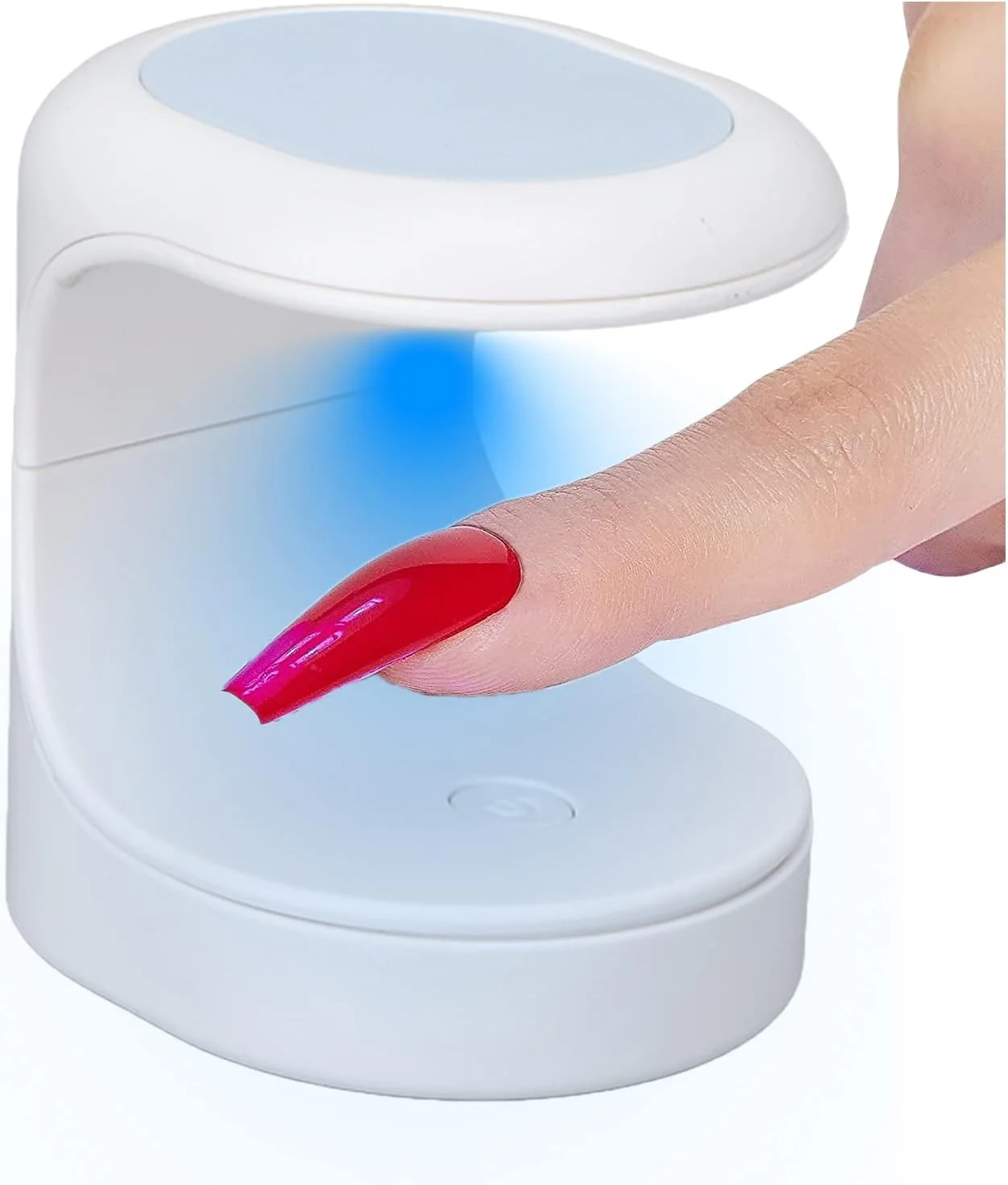 دستگاه خشک کن لاک ناخن LED UV کوچک سایسیگلو، لامپ ناخن UV/LED 16 وات، خشک کن ناخن، لامپ UV ناخن برای لاک ژل، پلی بیلدر، چسب ژل ناخن، ابزار طراحی ناخن ژل برای یک انگشت، تایمر 60 ثانیه