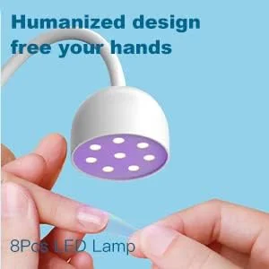 چراغ خشک کن ناخن Goshyda، لامپ خشک کننده لاک ناخن 24 وات، گردن غازی چرخان 360 درجه با شارژ USB، مناسب برای دوستداران ناخن، مبتدیان و مانیکور چراغ خشک کن ناخن Goshyda، لامپ خشک کننده لاک ناخن 24 وات، گردن غازی چرخان 360 درجه با شارژ USB، مناسب برای دوستداران ناخن، مبتدیان و مانیکور