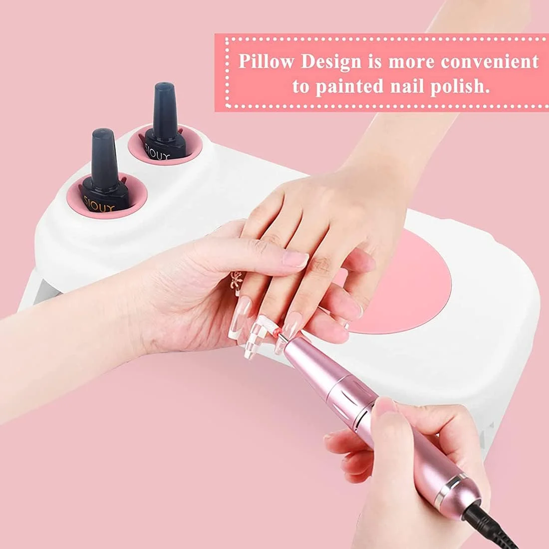 بالشتک استراحت دست ناخن Nykaa به همراه خشک کن ناخن UV LED، چراغ ناخن ژلی قابل حمل 48 وات UV LED ابزار مانیکور بالشتک استراحت دست ناخن Nykaa به همراه خشک کن ناخن UV LED، چراغ ناخن ژلی قابل حمل 48 وات UV LED ابزار مانیکور