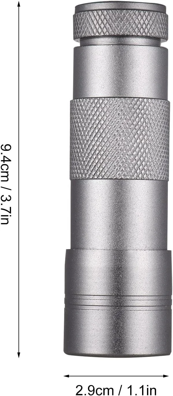 چراغ قوه های دستی ایرومی، چراغ کوچک UV برای خشک کردن ژل، چراغ قوه دستی UV با 12 ال ای دی 395 نانومتر برای صورت