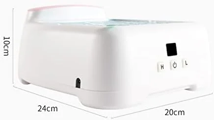 جعبه جمع آوری گرد و غبار ناخن، جمع کننده چند منظوره گرد و غبار ناخن قابل شارژ با 2 دنده، جارو برقی رومیزی LED قابل حمل برای مانیکور پدیکور