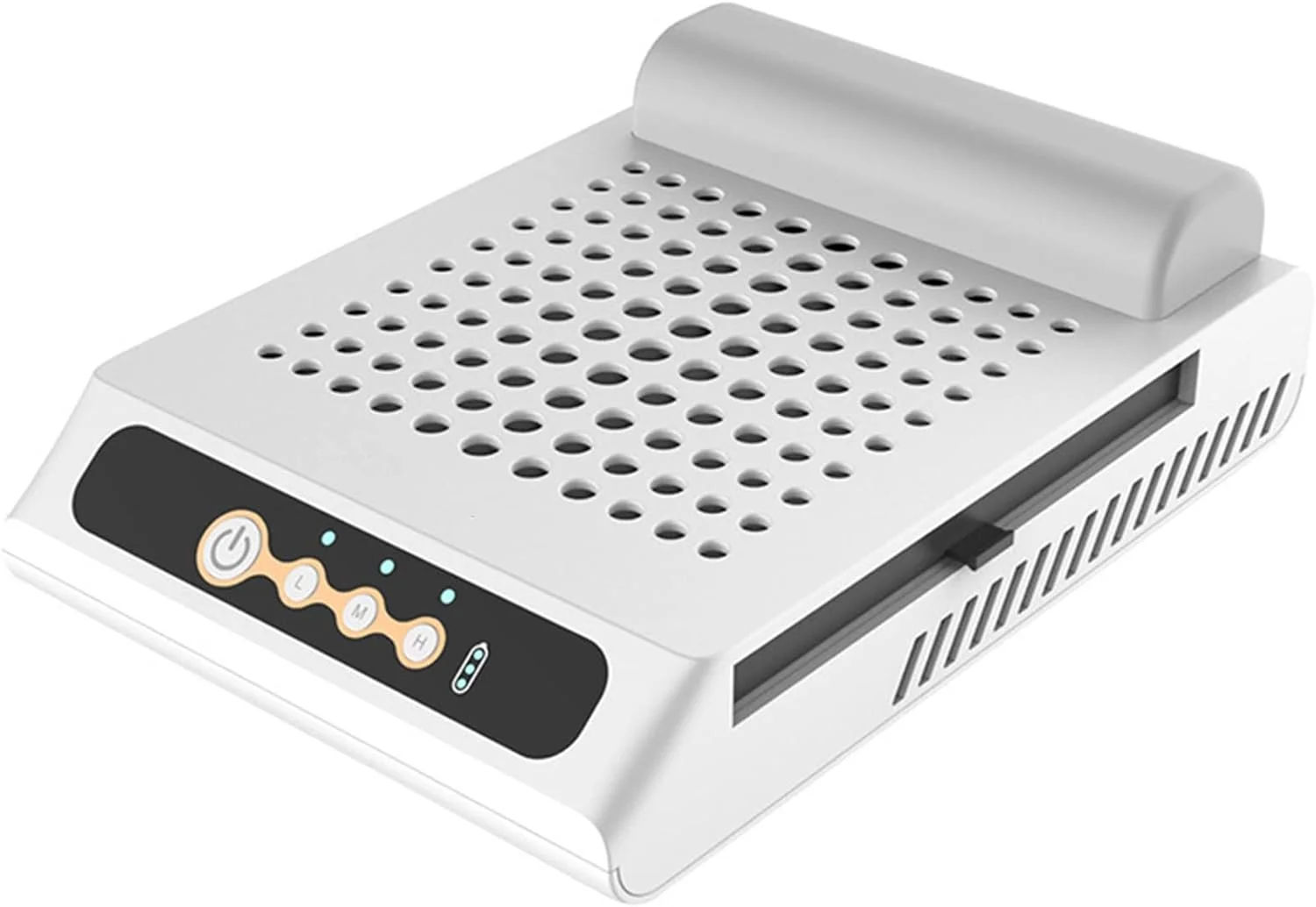 دستگاه جمع کننده گرد و غبار ناخن، تمیز کننده گرد و غبار ناخن اکریلیک، مکش با قدرت قابل تنظیم 70 وات، دستگاه مکنده حرفه ای ناخن با فیلترهای قابل استفاده مجدد، صدای کم، برای استفاده در منزل و سالن مانیکور و پدیکور