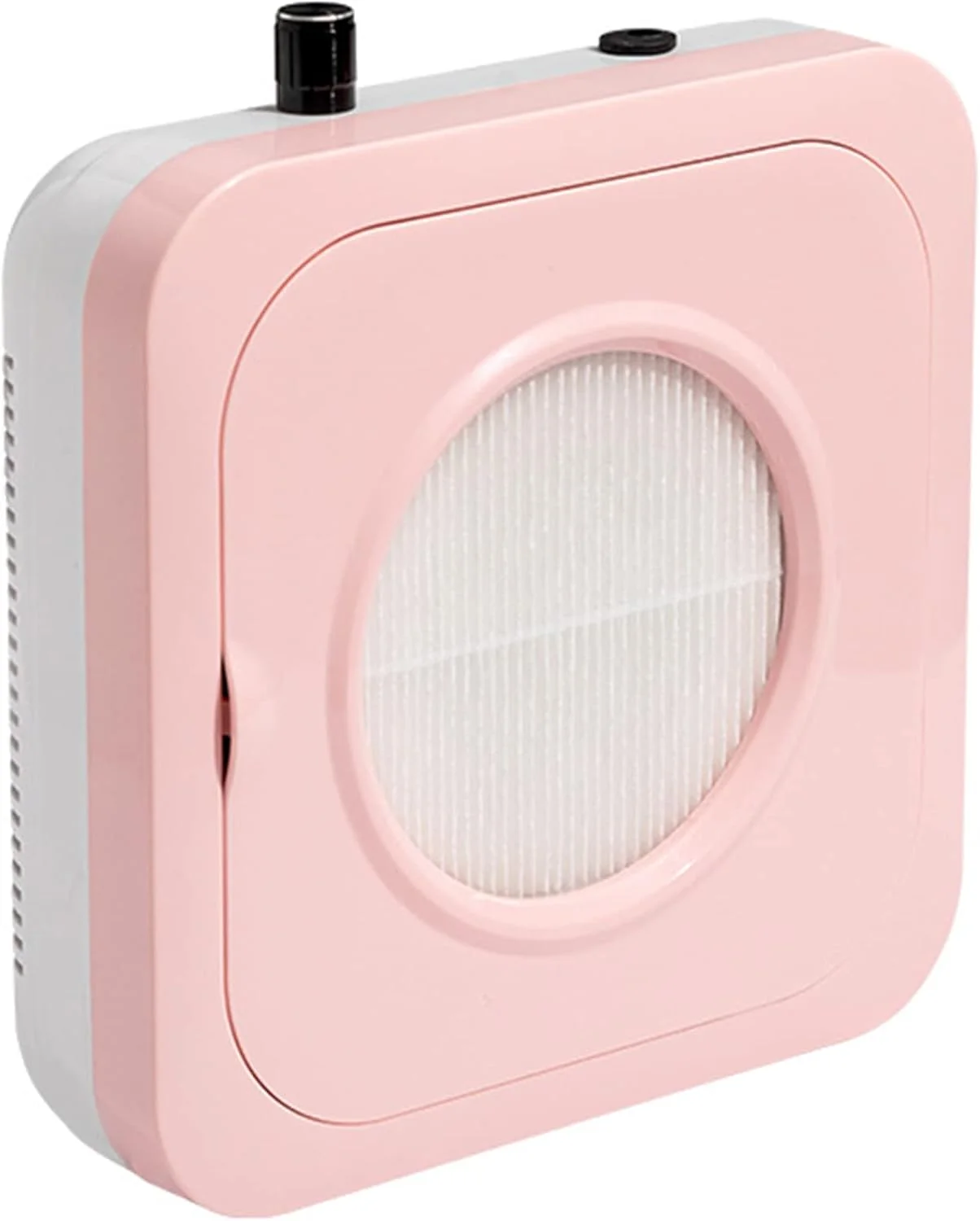 دستگاه جمع کننده گرد و غبار ناخن با فیلتر قابل استفاده مجدد، مکنده قدرتمند ناخن، فن 80 واتی با صدای کم، ابزار تمیز کننده برای کاشت ناخن های اکریلیک، پدیکور، استفاده در سالن منزل (صورتی)