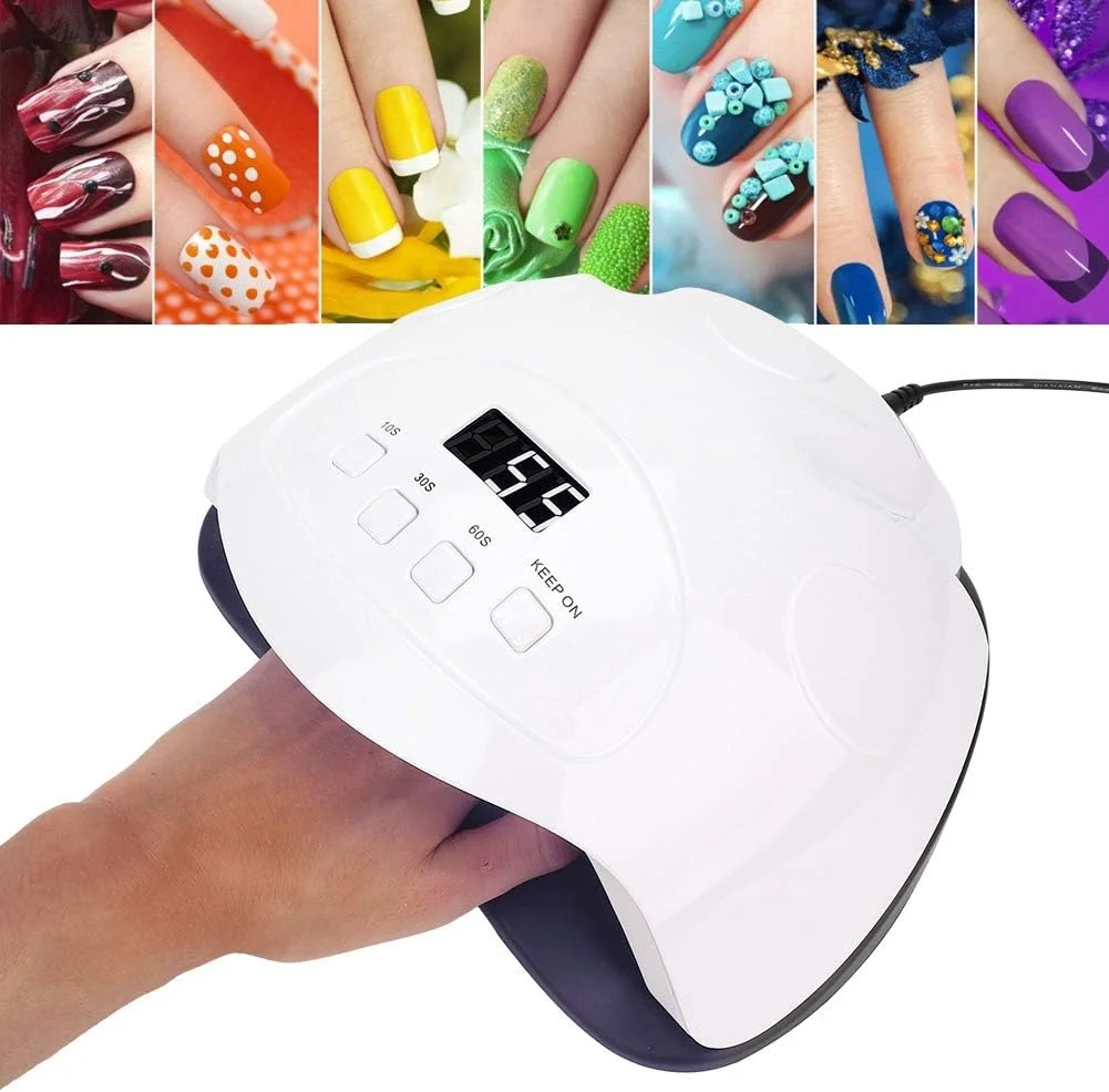 دستگاه خشک کن لاک ناخن UV LED با تایمر 90 وات (آمریکا)