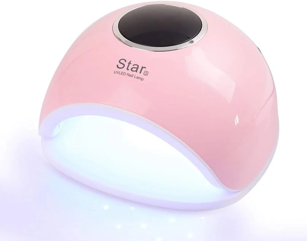 خشک کن ناخن، چراغ ناخن، لاک ژل ناخن، دمای هنر ناخن، فضای بزرگ، تنظیم زمان 4 سطح - 10S/30S/60S/99S برای خشک کن ناخن، زیبایی/متفرقه زیبایی، خانه و سالن (آمریکا-صورتی)