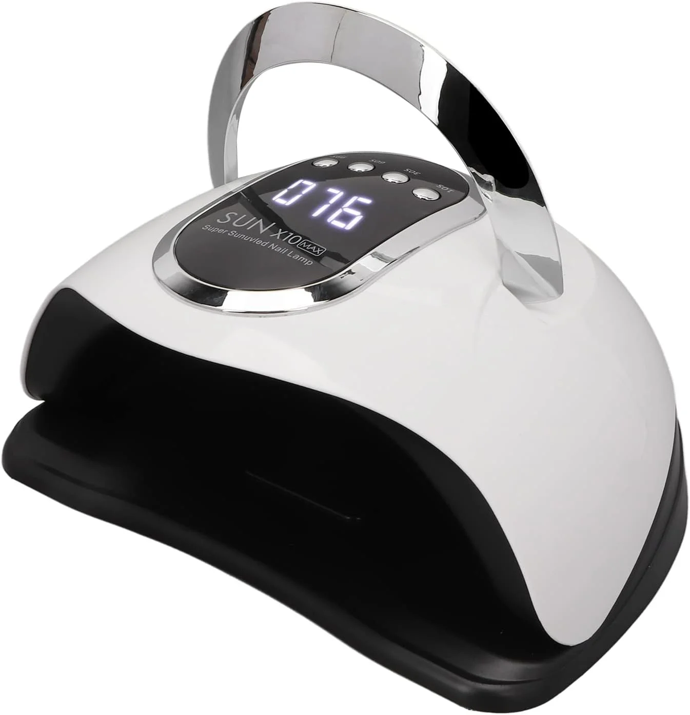 دستگاه خشک کن لاک ناخن LED 280 وات حرفه ای با دستگیره قابل حمل و صفحه زیرین جداشدنی و 4 تایمر