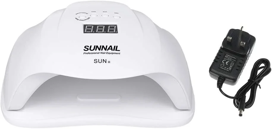 دستگاه خشک کن لاک ناخن Fawoonu مدل 54W UV LED، دستگاه خشک کن حرفه ای لاک ناخن با نور خورشید، مناسب برای ناخن های دست و پا، ابزار طراحی ناخن