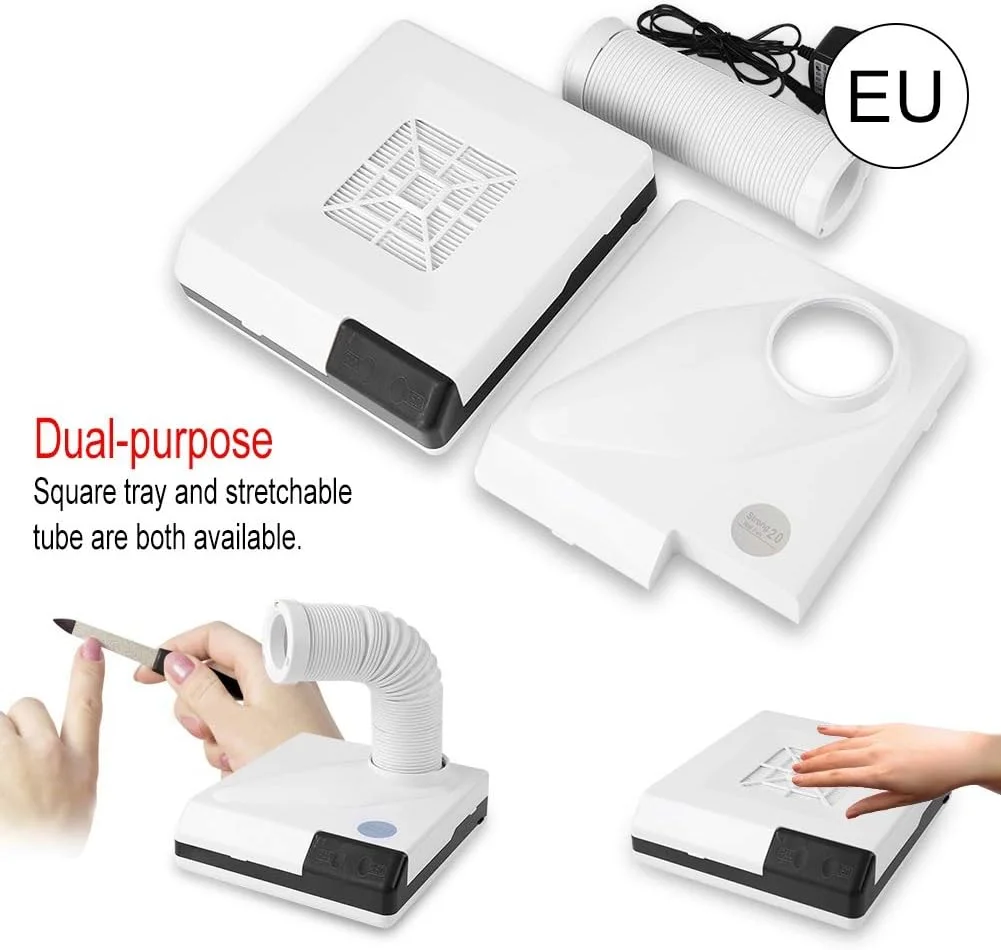 دستگاه جمع کننده گرد و غبار ناخن، مکنده حرفه ای 60 وات، جاروبرقی مانیکور، دستگاه جمع کننده گرد و غبار ناخن با قدرت مکش بالا با 3 لامپ LED برای میز ناخن و سالن ناخن (آمریکا) دستگاه جمع کننده گرد و غبار ناخن، مکنده حرفه ای 60 وات، جاروبرقی مانیکور، دستگاه جمع کننده گرد و غبار ناخن با قدرت مکش بالا با 3 لامپ LED برای میز ناخن و سالن ناخن (آمریکا)