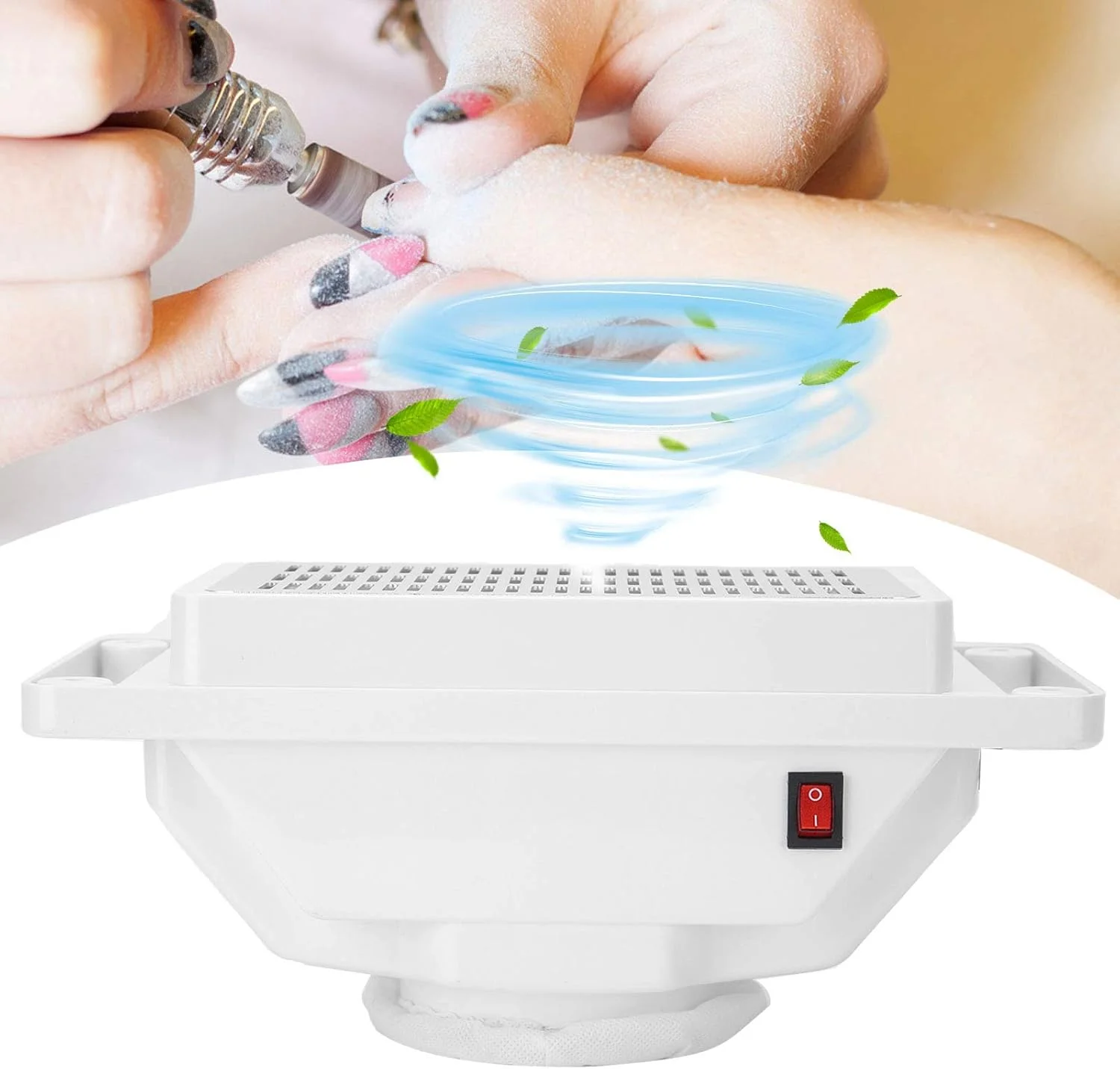 جمع کننده گرد و غبار ناخن 6 وات، جاروبرقی رومیزی بی صدا، ابزار قدرتمند مانیکور