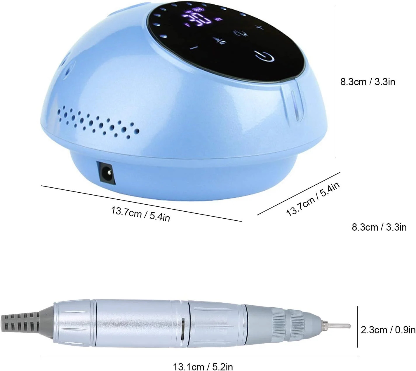 لوازم جانبی دستگاه مانیکور تجهیزات طراحی ناخن، دستگاه دریل برقی ناخن 35 وات 30000 دور در دقیقه دوشاخه بریتانیا 100-240 ولت لوازم جانبی دستگاه مانیکور تجهیزات طراحی ناخن، دستگاه دریل برقی ناخن 35 وات 30000 دور در دقیقه دوشاخه بریتانیا 100-240 ولت