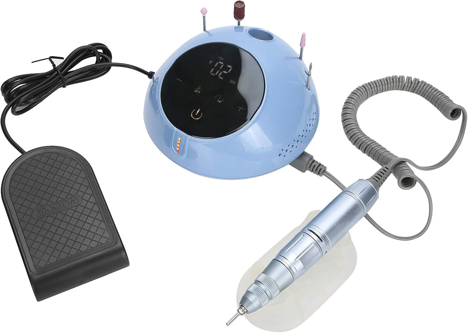 لوازم جانبی دستگاه مانیکور تجهیزات طراحی ناخن، دستگاه دریل برقی ناخن 35 وات 30000 دور در دقیقه دوشاخه بریتانیا 100-240 ولت لوازم جانبی دستگاه مانیکور تجهیزات طراحی ناخن، دستگاه دریل برقی ناخن 35 وات 30000 دور در دقیقه دوشاخه بریتانیا 100-240 ولت