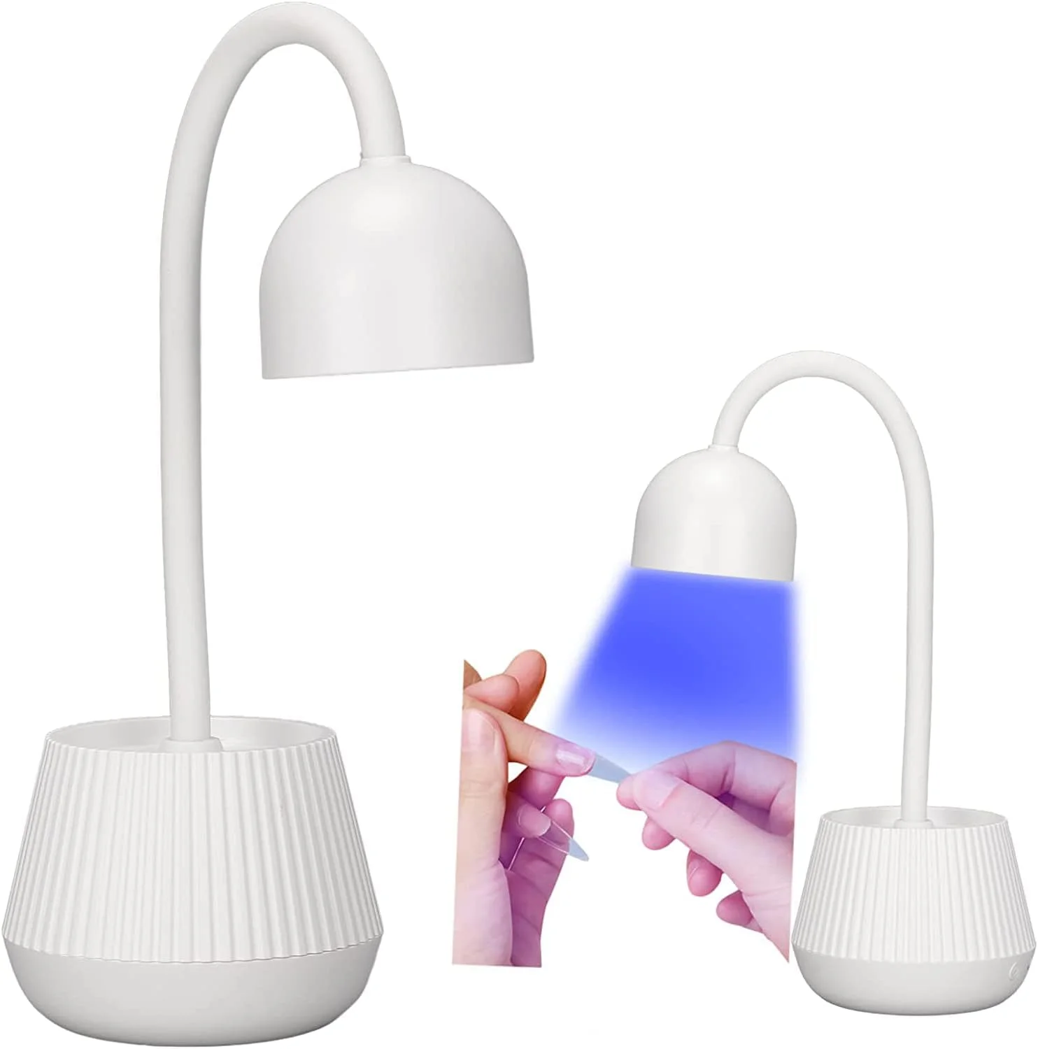 چراغ LED UV ناخن، چراغ ژل ناخن سریع و چرخشی 360 درجه، خشک کن ژل ناخن گردن غازی رومیزی USB برای مانیکور خانگی و سالنی DIY چراغ LED UV ناخن، چراغ ژل ناخن سریع و چرخشی 360 درجه، خشک کن ژل ناخن گردن غازی رومیزی USB برای مانیکور خانگی و سالنی DIY