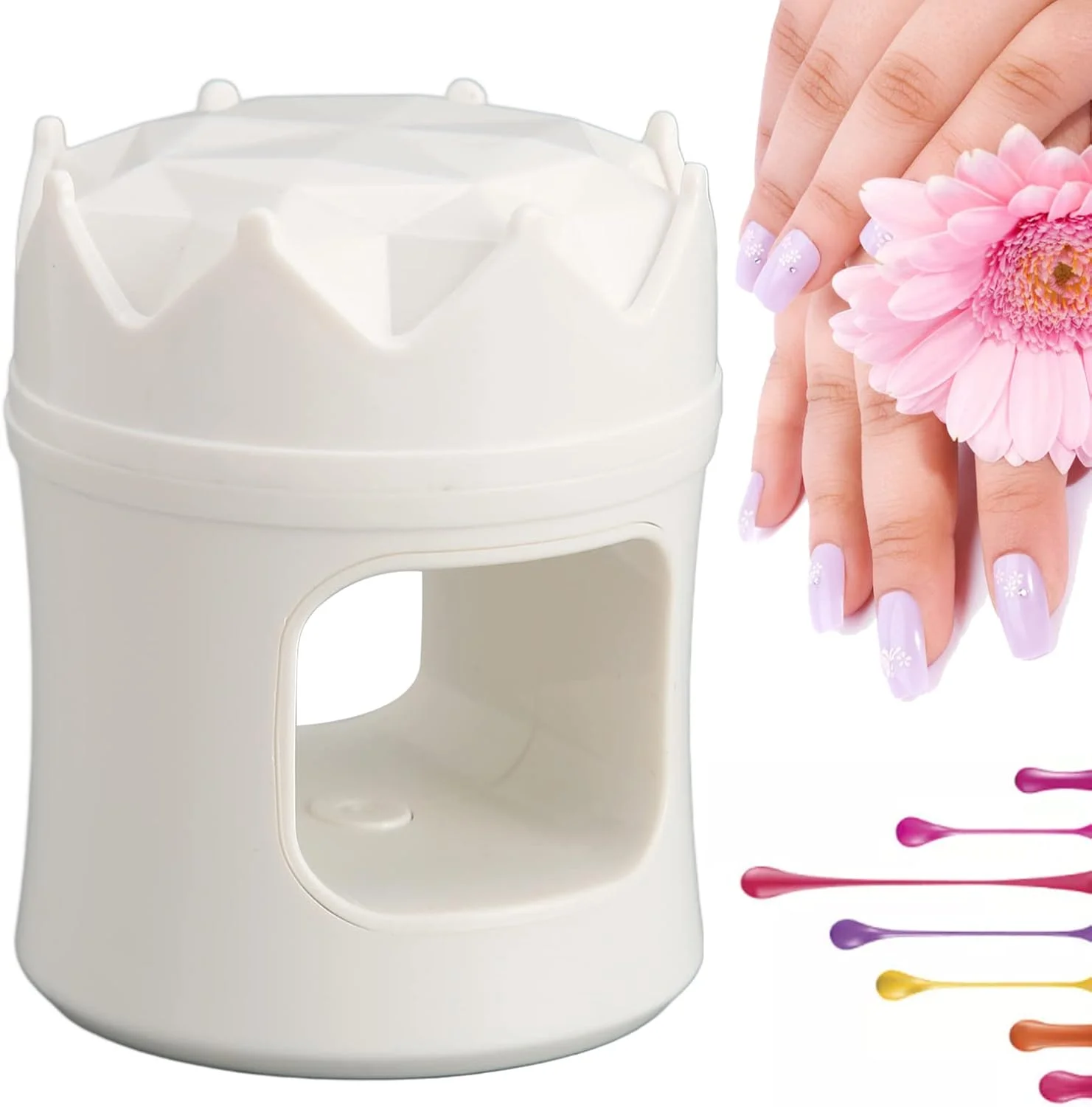 چراغ ناخن، لامپ قابل حمل و سبک وزن برای سالن زیبایی (سفید)