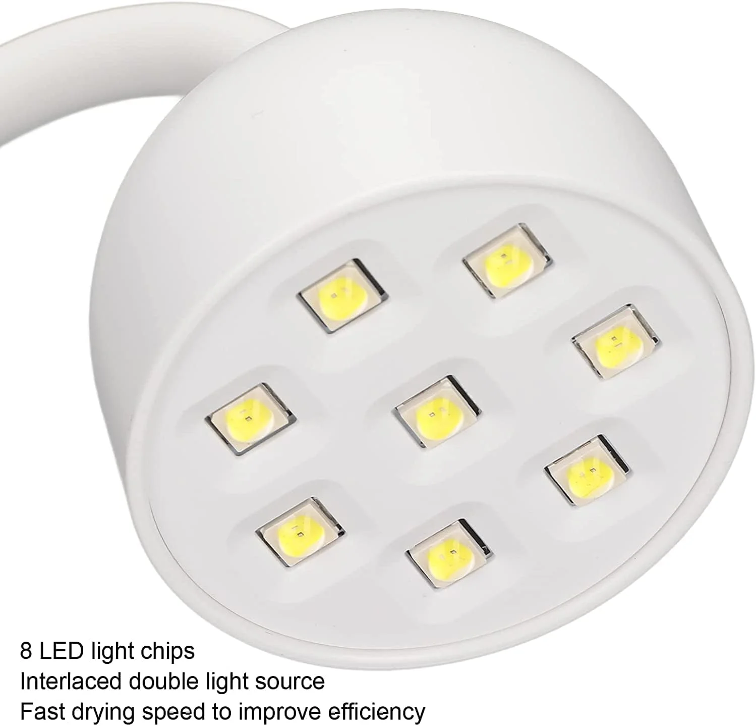 چراغ LED UV ناخن، چراغ ژل ناخن سریع و چرخشی 360 درجه، خشک کن ژل ناخن گردن غازی رومیزی USB برای مانیکور خانگی و سالنی DIY چراغ LED UV ناخن، چراغ ژل ناخن سریع و چرخشی 360 درجه، خشک کن ژل ناخن گردن غازی رومیزی USB برای مانیکور خانگی و سالنی DIY
