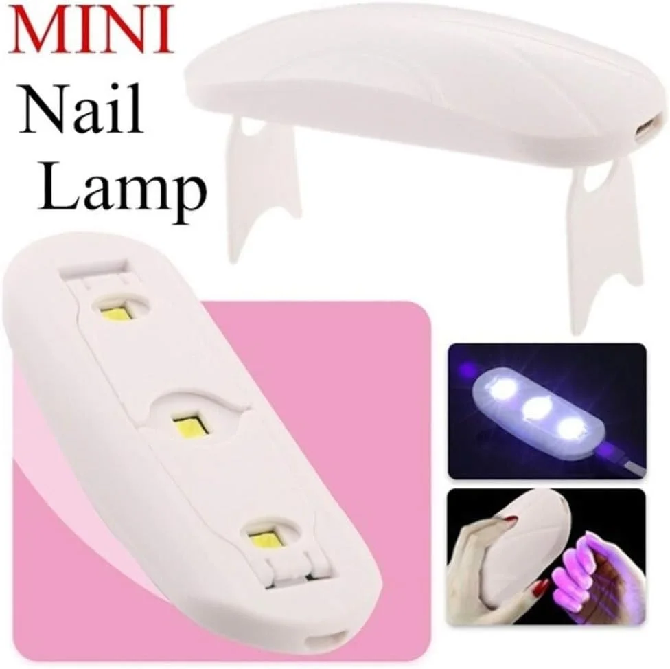 دستگاه خشک کن لاک ناخن LED اتوماتیک با سنسور، مناسب برای انواع لاک ژل (سفید، تک سایز)