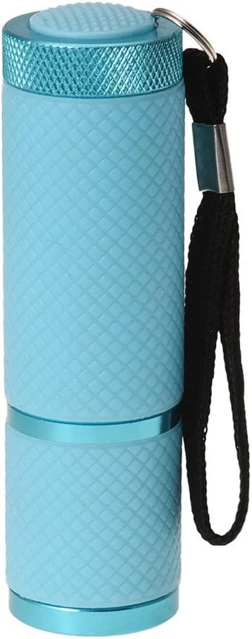 چراغ قوه کوچک LED UV ناخن برای ژل ناخن، 9 LED قابل حمل، دستگاه خشک کن ناخن، ابزار طراحی ناخن، نور UV با مهر ناخن فرانسوی