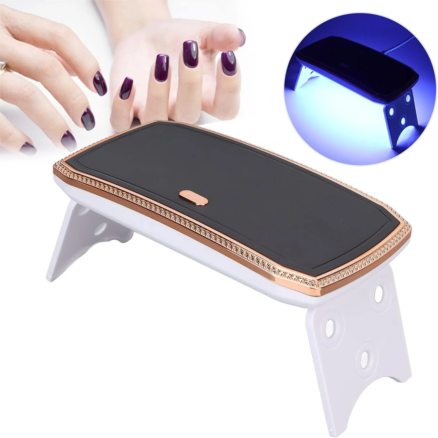 چراغ UV، شارژر USB چراغ LED قابل حمل ناخن 36 وات تایمر 60 ثانیه مناسب برای استفاده مبتدیان در منزل