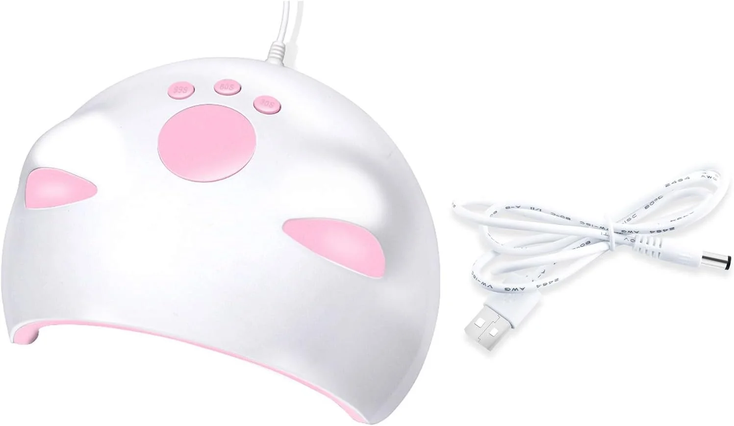 دستگاه خشک کن ناخن، لامپ خشک کن ناخن LED UV 36 وات Fawoonu، لامپ خشک کننده USB با سنسور، نمایشگر دیجیتال، 3 تنظیم تایمر، خشک کردن سریع