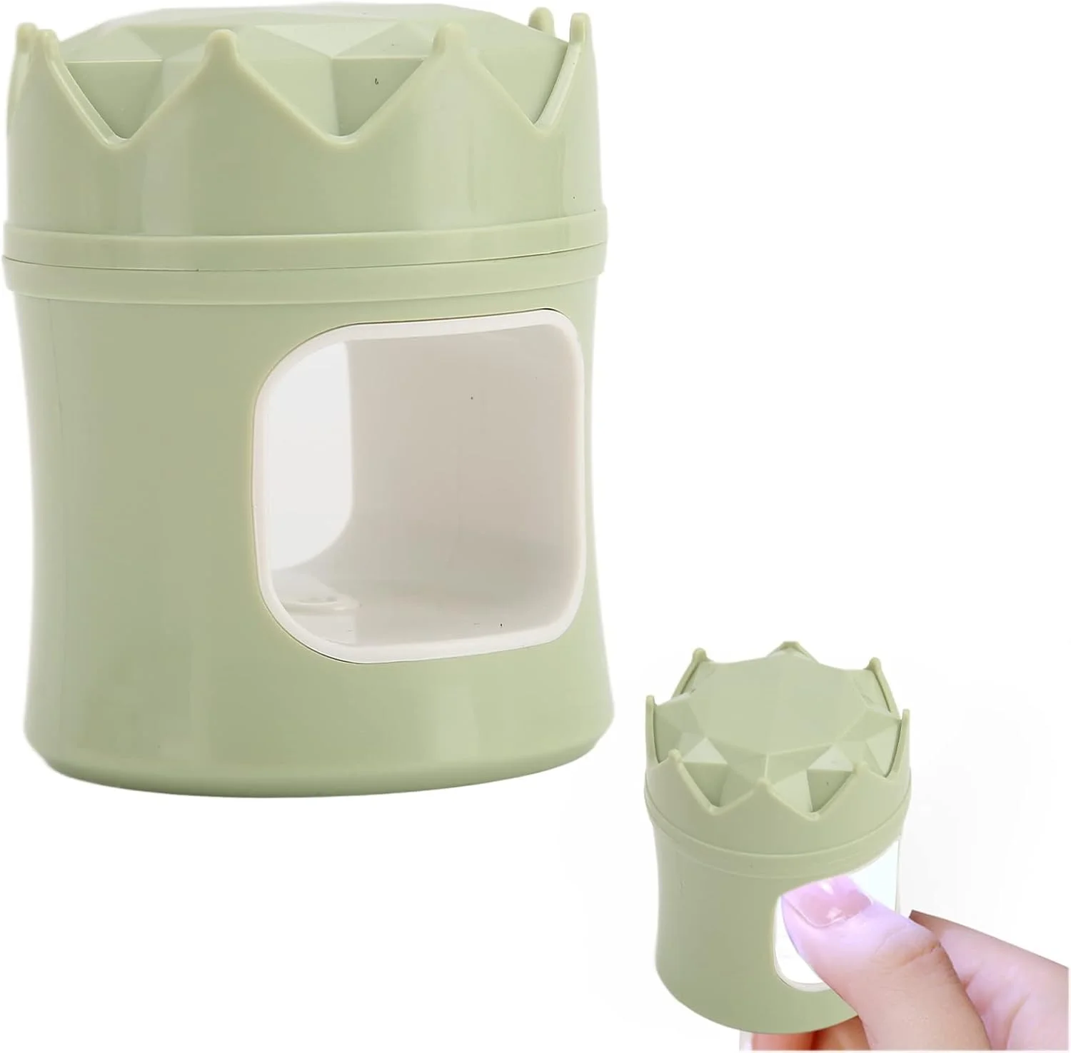 دستگاه خشک کن لاک ژل ناخن، خشک کننده سریع لاک ناخن با منبع نور دوگانه و 6 عدد چیپ نوری برای استفاده خانگی (سبز)