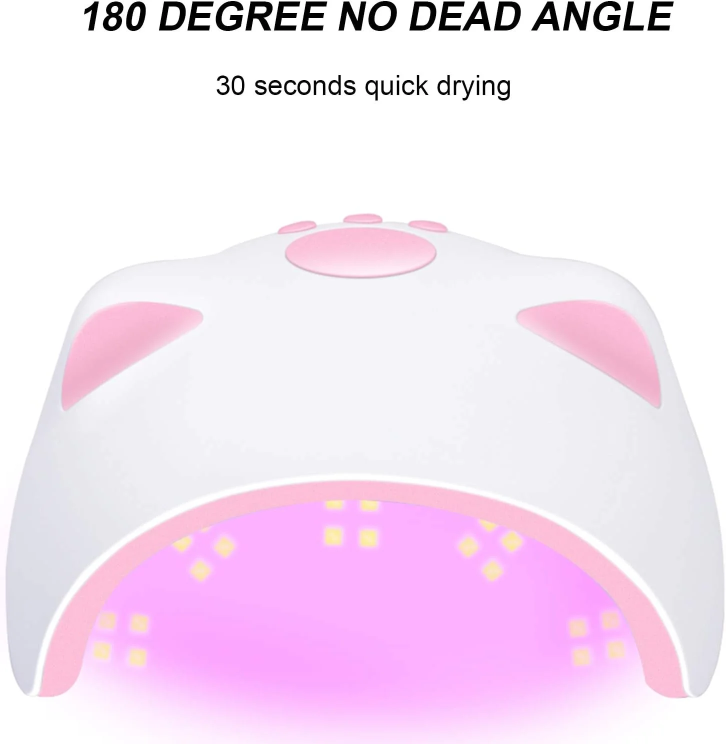 دستگاه خشک کن ناخن، لامپ خشک کن ناخن LED UV 36 وات Fawoonu، لامپ خشک کننده USB با سنسور، نمایشگر دیجیتال، 3 تنظیم تایمر، خشک کردن سریع