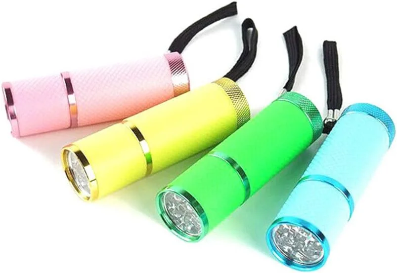 چراغ قوه فاونوو، چراغ قوه مینی ایراوامی برای خشک کن ناخن دستی LED UV ژل، چراغ قوه ناخن 9 LED با طول موج 395 نانومتر برای صورت