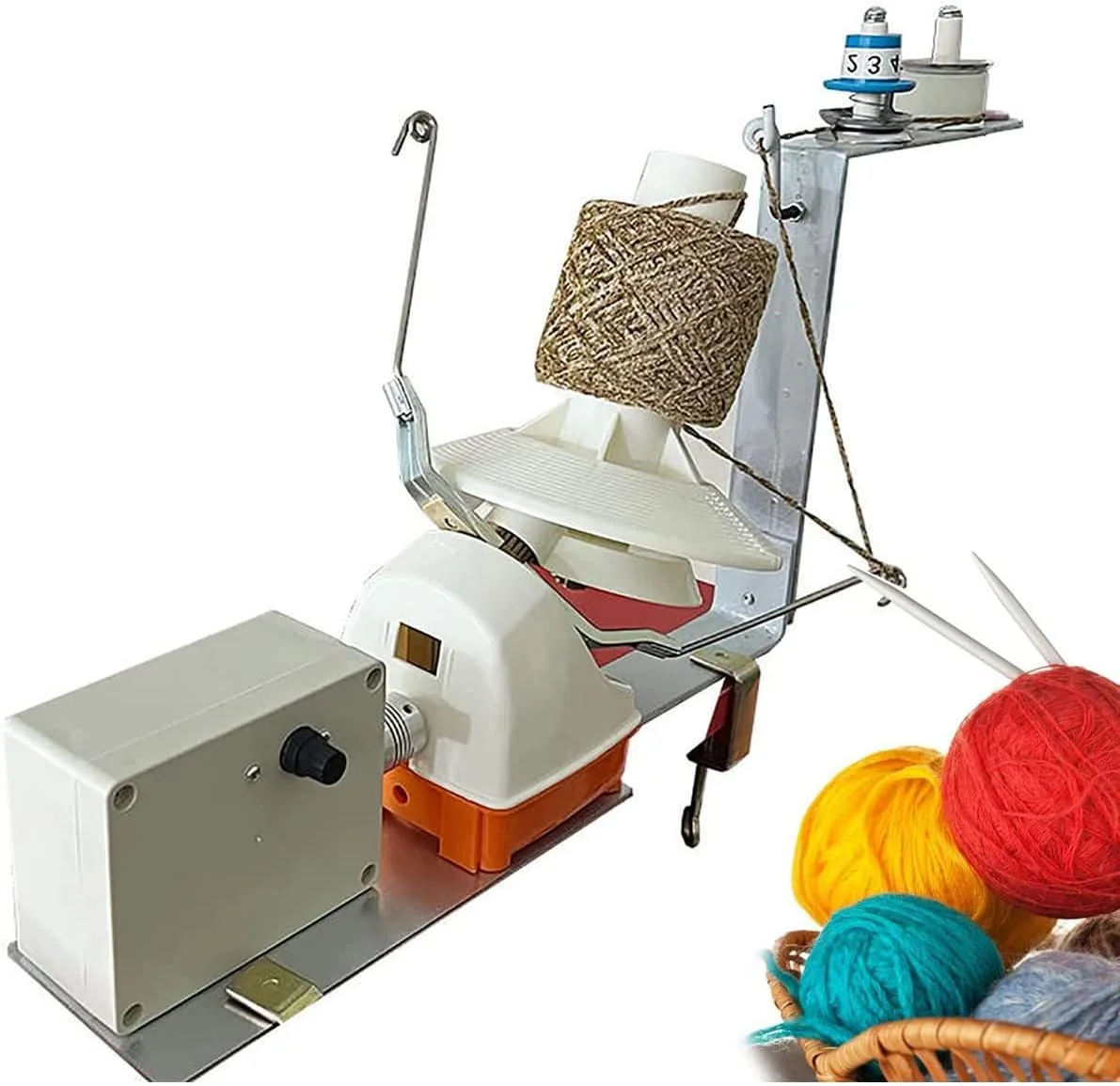 دستگاه برقی نخ پیچی، ابزار دوخت توپ پشمی، حداکثر ظرفیت 500 گرم، سرعت قابل تنظیم، ترکیب نخ چند لایه، مناسب برای نخ کتان، پشم و ابریشم