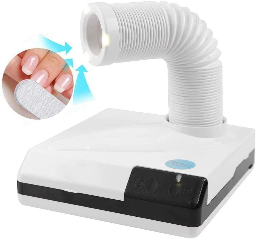 دستگاه جمع کننده گرد و غبار ناخن حرفه ای 40 وات، مکنده گرد و غبار ناخن برای مانیکور ایده آل برای سالن های ناخن (دوشاخه آمریکایی) (60 وات)