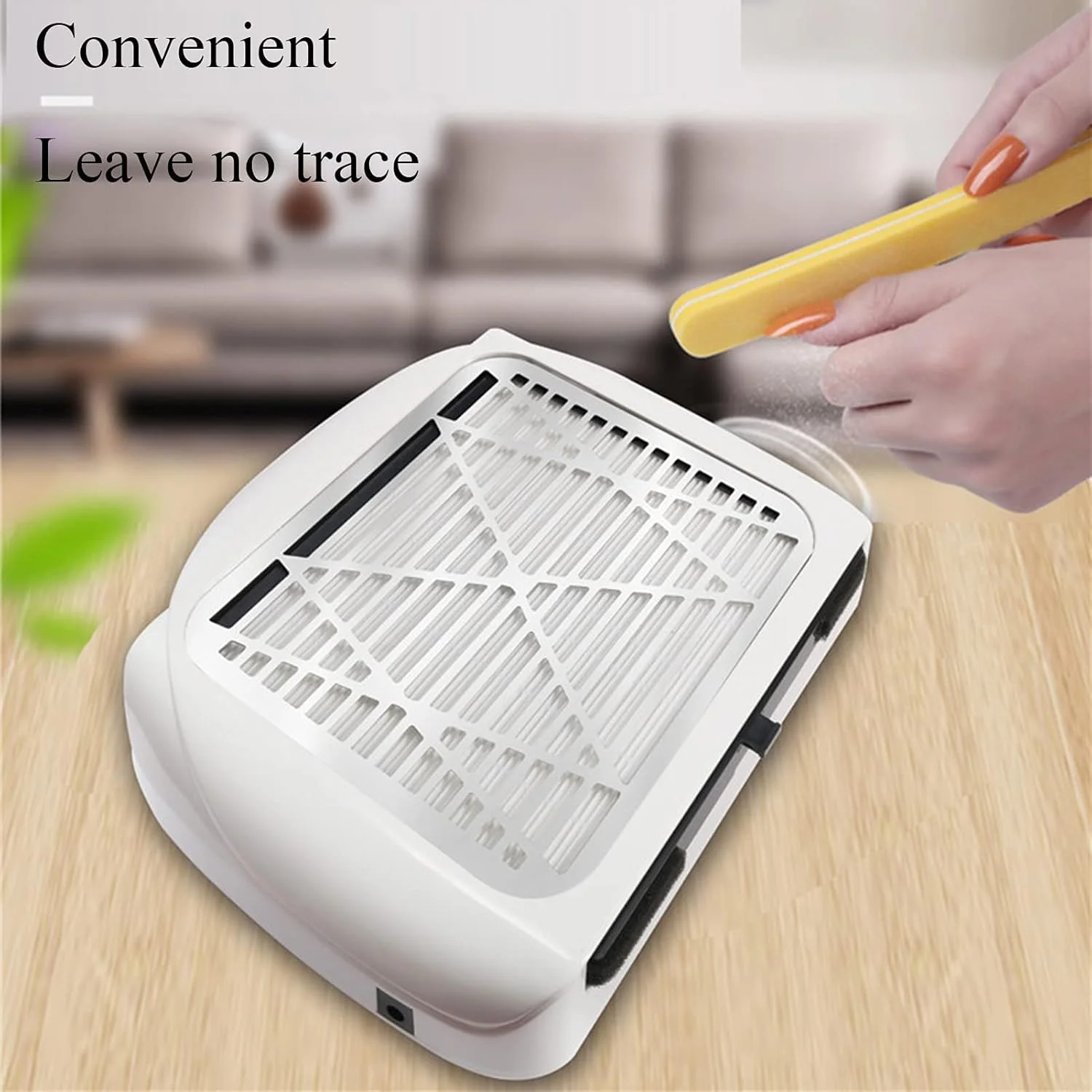 Professional Electric Nail Suction Dust Collector, 80W Nail Dust Collector Machine with Reusable Filter, Nails Art Tool for Salon
