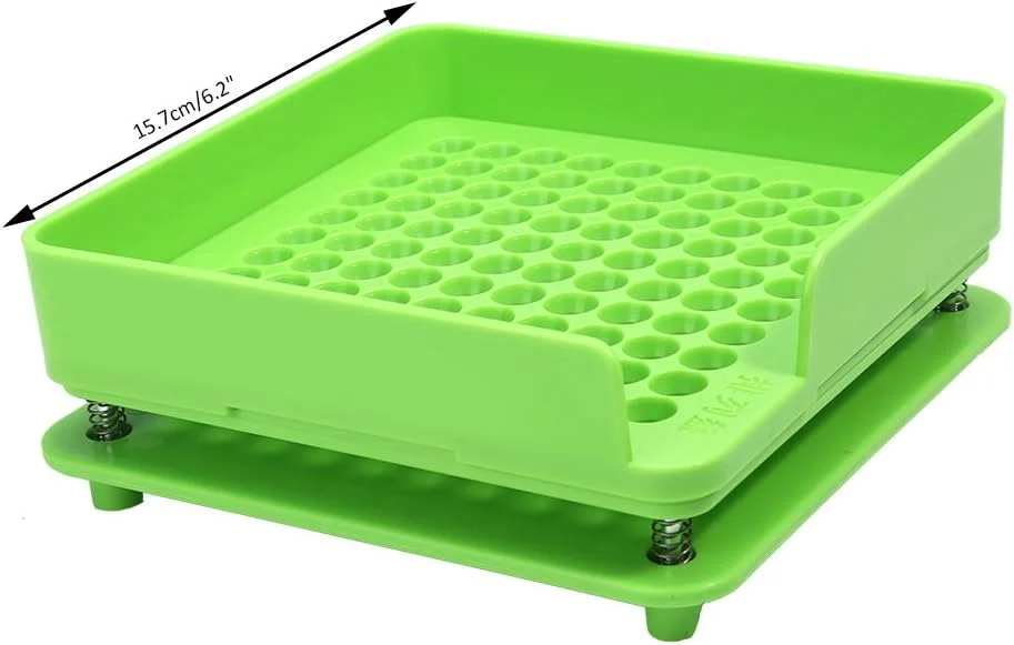 پرکننده کپسول خالی 100 سوراخه، صفحه پرکننده دستی پودر کپسول پلاستیکی سایز 0#