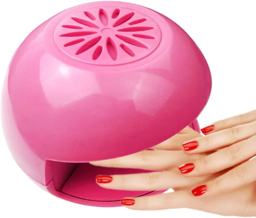 دستگاه خشک کن لاک ناخن برقی، خنک کننده لاک ناخن، ابزار دستگاه فن لاک ناخن، قرمز گل رز