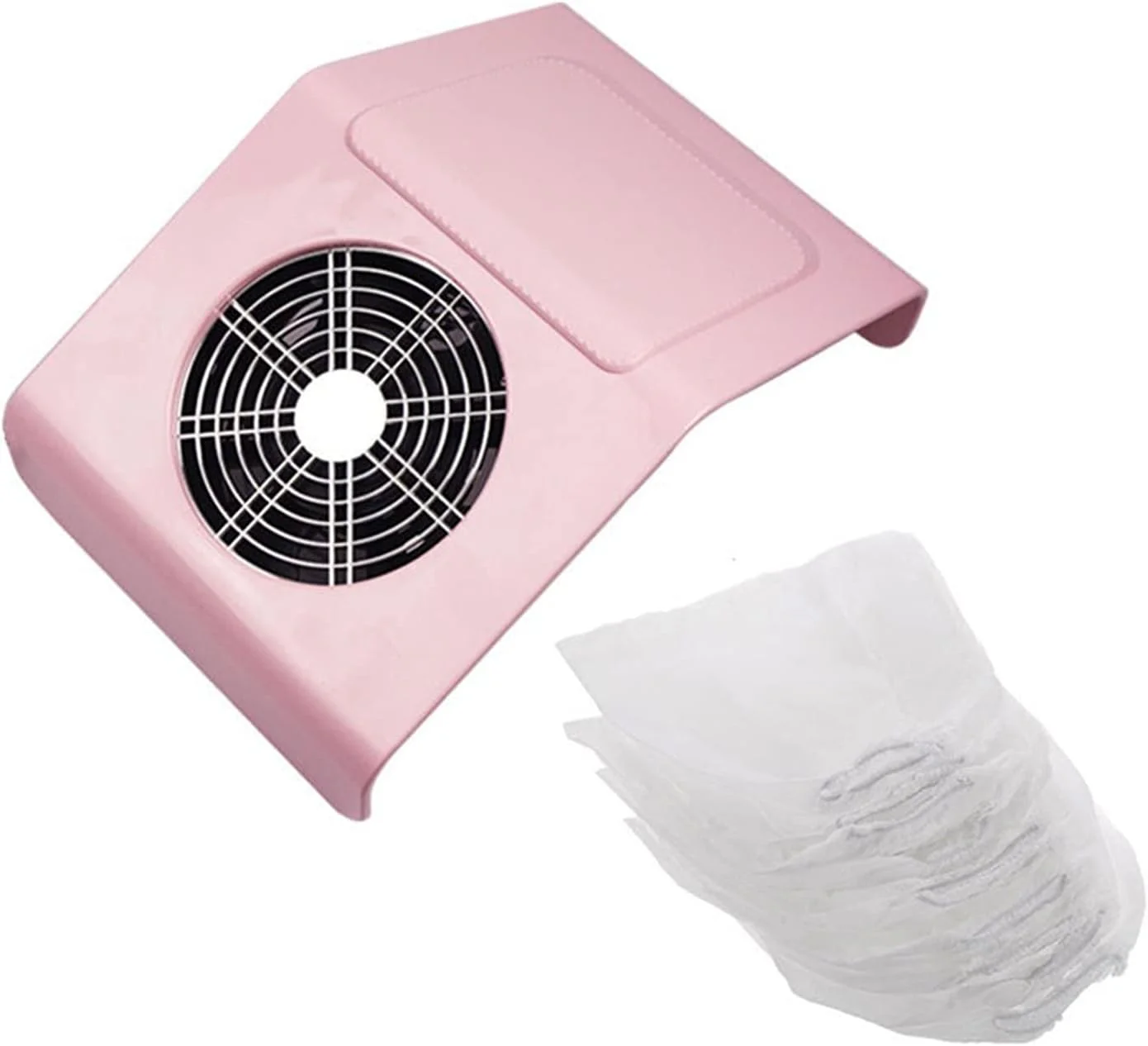 دستگاه جمع کننده گرد و غبار ناخن، مناسب برای ابزار مانیکور و پدیکور، مکش قوی، ابزار طراحی ناخن 40 وات، فن ناخن برای مانیکور، جاروبرقی برای استفاده در سالن و منزل (رنگ: صورتی)