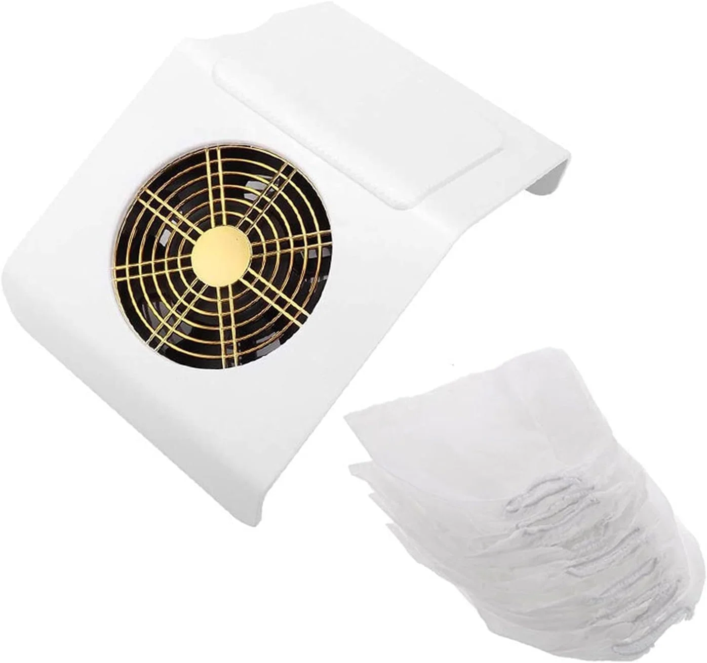 دستگاه جمع کننده گرد و غبار ناخن، مناسب برای ابزار مانیکور و پدیکور، مکش قوی، ابزار طراحی ناخن، فن ناخن 40 وات برای مانیکور، جاروبرقی برای استفاده در سالن و منزل (رنگ: سفید)