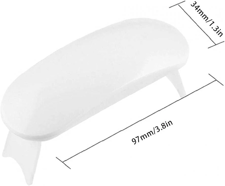 دستگاه خشک کن لاک ناخن UV LED مدل 8W با سنسور و مهره های لامپ ناخن، ابزار مانیکور، سفید، برای خلق طرح های زیبا