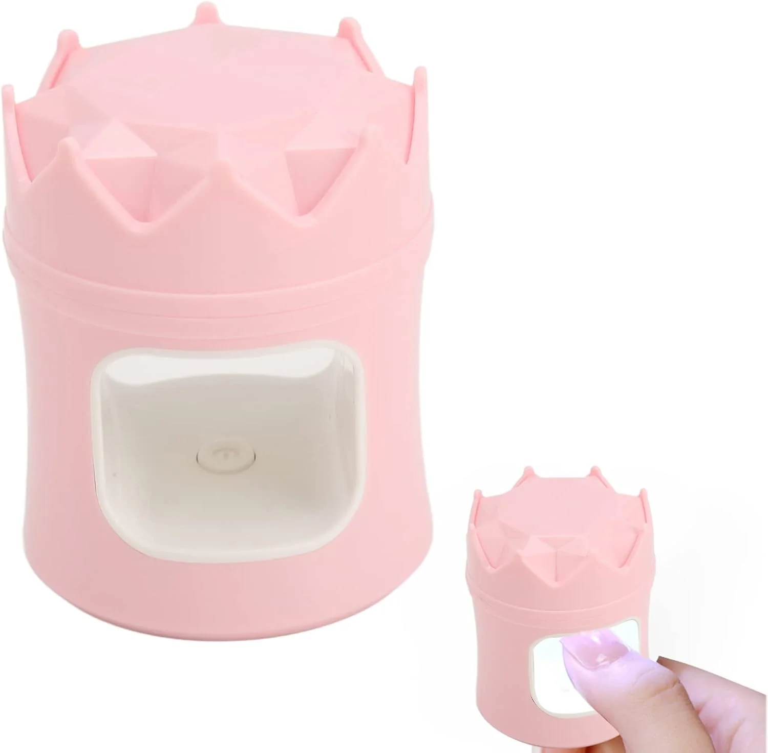 دستگاه خشک کن لاک ناخن کوچک DEKD، چراغ خشک کننده ژل ناخن، سایز قابل حمل، 6 تراشه نوری برای استفاده در سفر ()